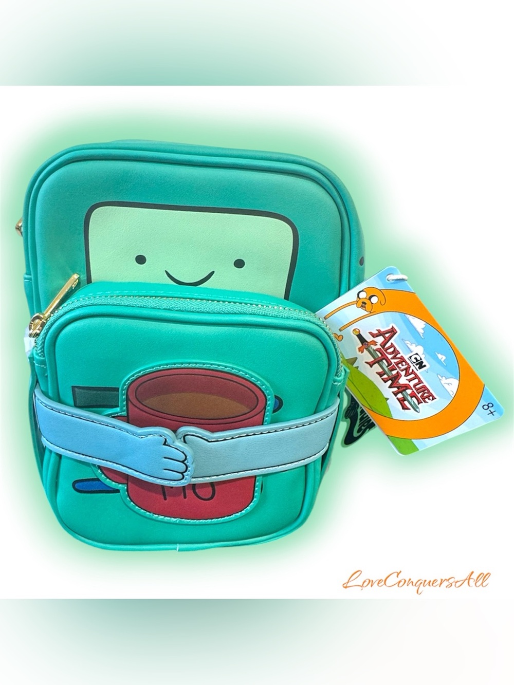 Loungefly Cartoon Network Adventure Time BMO Cosplay Crossbody Bag With Coin Bag